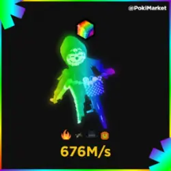 Mieteteira Bicicleteira - Rainbow - 676M s (Секретный персо… — Roblox, лот №237243