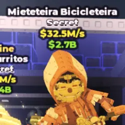 Mieteteira Bicicleteira Gold 32.5 M s (Секретный персонаж) — Roblox, лот №237281