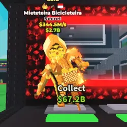 Mieteteira Bicicleteira Gold Very RARE - 344.5M s (Секретны… — Roblox, лот №237284