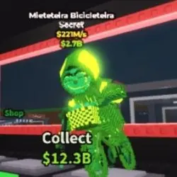 Mieteteira Bicicleteira RADIOACTIVE 221M s (Секретный персо… — Roblox, лот №237292