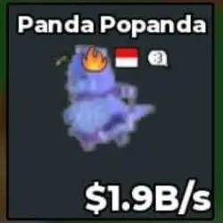 ML31# Crystal Panda Popanda 1,9B s (Секретный персонаж) — Roblox, лот №237333