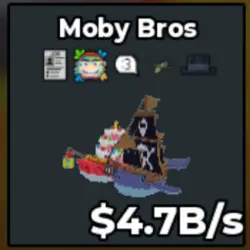 Moby Bros 4.7B (Секретный персонаж) — Roblox, лот №237342