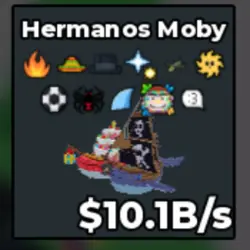 MOBY BROS [10.1B s] (Секретный персонаж) — Roblox, лот №237351