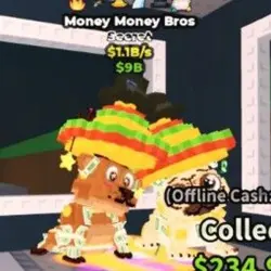 Money Money Bros 1.1B s 6 traits (Секретный персонаж) — Roblox, лот №237361