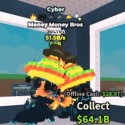 Money Money Bros Cyber 1.5b (Секретный персонаж) — Roblox, лот №237369