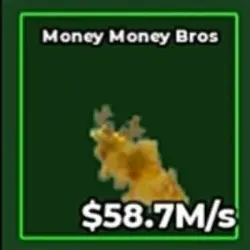 Money Money Bros Gold 58.7M s (Секретный персонаж) — Roblox, лот №237379