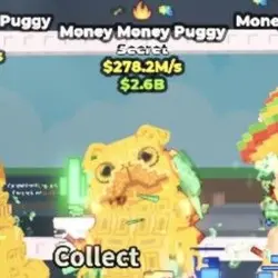Money Money Puggy 278,2M s GOLD (Секретный персонаж) — Roblox, лот №237418