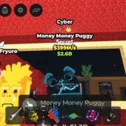 Money money puggy 399m cyber (Секретный персонаж) — Roblox, лот №237427