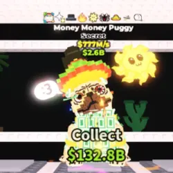 Money Money Puggy 777 M s (Секретный персонаж) — Roblox, лот №237451