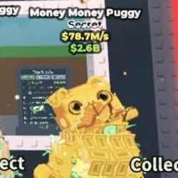 Money Money Puggy 78,7M s GOLD (Секретный персонаж) — Roblox, лот №237453