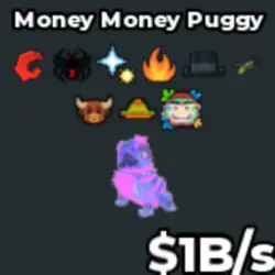 Money Money Puggy Crystal 1B s (With Exclusive Buffalo Trai… — Roblox, лот №237452
