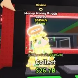 Money Money Puggy Divine 315M s - With Halo Traits (Секретн… — Roblox, лот №237460