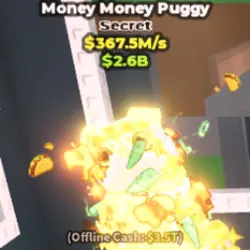Money Money Puggy Divine 367.5M s (Секретный персонаж) — Roblox, лот №237461