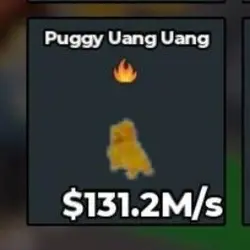 Money Money Puggy Gold [131.2 M s ] with Fire trait (Секрет… — Roblox, лот №237467