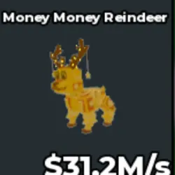 Money Money Reindeer - 358 (Секретный персонаж) — Roblox, лот №237491