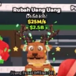 money money reindeer 25ms s4 (Секретный персонаж) — Roblox, лот №237495