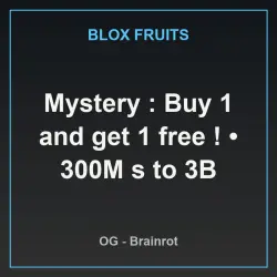 Mystery : Buy 1 and get 1 free ! 300M s to 3B (OG персонаж) — Roblox, лот №237542
