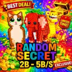 Mystery BOX 2B - 5B S Random Secret (Секретный персонаж) — Roblox, лот №237551