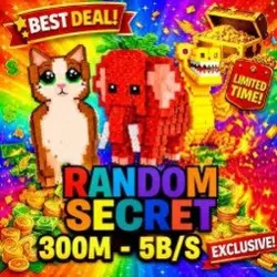Mystery BOX 300M - 5B S Random Secret (Секретный персонаж) — Roblox, лот №237552
