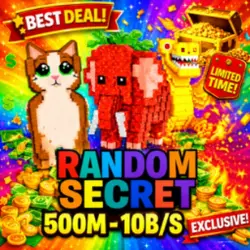 Mystery BOX 500M - 10B S Random Secret (Секретный персонаж) — Roblox, лот №237555