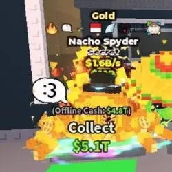 Nacho Spyder Gold $1.6B S (Секретный персонаж) — Roblox, лот №237653