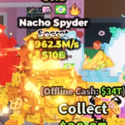 Nacho Spyder Gold $962.5M S (Секретный персонаж) — Roblox, лот №237655