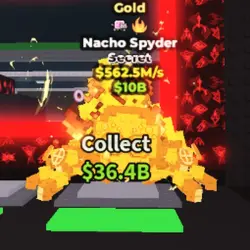 Nacho Spyder Gold 562.5M s Very RARE (Секретный персонаж) — Roblox, лот №237663