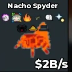 Nacho Spyder Lava 2B s with Rare and Clean Trait (Секретный… — Roblox, лот №237666