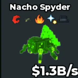 Nacho Spyder Radioactive 5 Trait 1.3B s (Секретный персонаж) — Roblox, лот №237669