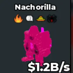 Nachoorilla Rainbow 1.2B s With Fire Trait And 3 Trait Hand… — Roblox, лот №237677