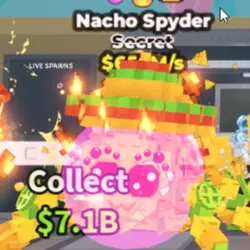 NO TACO Nacho Spyder 650M s Bubblegum, Fire, Sombrero #196 … — Roblox, лот №237822