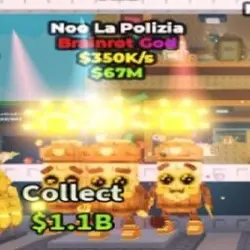 Noo la polizia Gold (Brainrot God персонаж) — Roblox, лот №237834