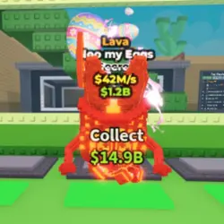 Noo my Eggs [Lava] 42 M s (Секретный персонаж) — Roblox, лот №237806