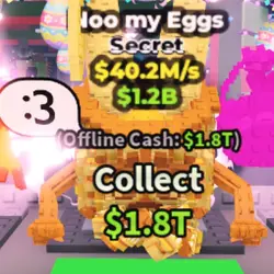 Noo My Eggs GOLD (Секретный персонаж) — Roblox, лот №237850