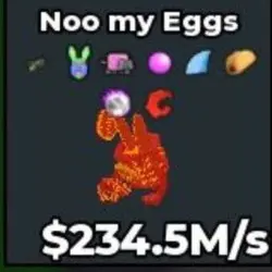 Noo my Eggs Lava $234.5M S (Секретный персонаж) — Roblox, лот №237861