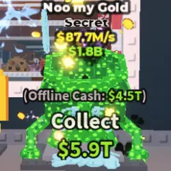 Noo my Gold Diamond with money trait (Секретный персонаж) — Roblox, лот №237878