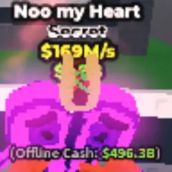 Noo My Heart $169M s (Секретный персонаж) — Roblox, лот №237890