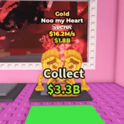 NOO MY HEART - GOLD (Секретный персонаж) — Roblox, лот №237894