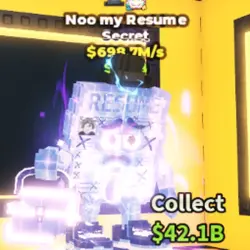 NOO MY Resume Crystal 693.7M s Secret Unit (Секретный персо… — Roblox, лот №237930