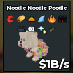 Noodle Noodle Poodle 1B s With 10 Traits (Секретный персона… — Roblox, лот №237990