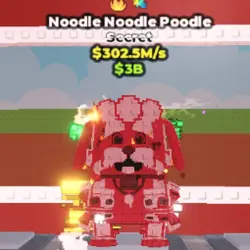Noodle Noodle Poodle 302M s rare glitch and fire trait (Сек… — Roblox, лот №237993