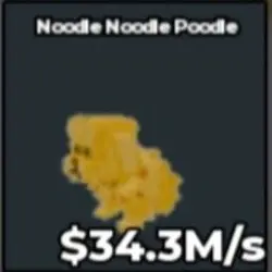 Noodle Noodle Poodle Gold (Секретный персонаж) — Roblox, лот №238017