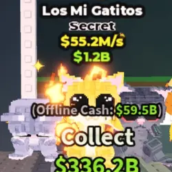 NORMAL los mi gatitos $55.2M s RARE (Секретный персонаж) — Roblox, лот №238080