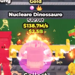 Nuclearo Dinnosauro Gold 2 Traits 138.7M s (Секретный персо… — Roblox, лот №238095
