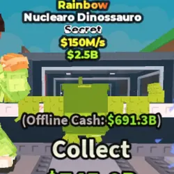 Nuclearo Dinosauro (Rainbow) (Секретный персонаж) — Roblox, лот №238097