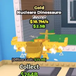 Nuclearo Dinossauro - 18.7M s - Gold (Секретный персонаж) — Roblox, лот №238132