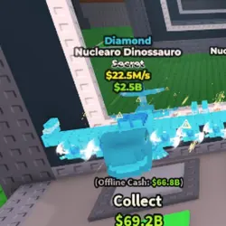 Nuclearo Dinossauro - Diamond $22.5M S (Секретный персонаж) — Roblox, лот №238143