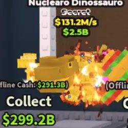 NUCLEARO DINOSSAURO 131,2 M S (Секретный персонаж) — Roblox, лот №238176