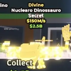 Nuclearo Dinossauro 150M s DIVINE (Секретный персонаж) — Roblox, лот №238114