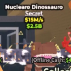 Nuclearo Dinossauro 15M s secret (Секретный персонаж) — Roblox, лот №238126